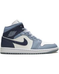 Nike - Air 1 Mid "two-tone Blue" Sneakers - Lyst