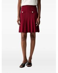 Guess - Button-Detail Mini Skirt - Lyst
