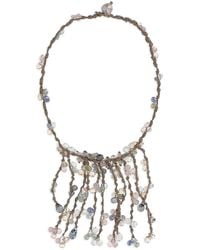Mela - Crystal-Embellishment Necklace - Lyst