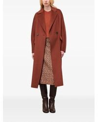 Ottod'Ame - Belted Notched-Lapel Coat - Lyst