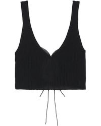Cecilie Bahnsen - Top Corto A Coste - Lyst