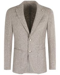 L.B.M. 1911 - Textured Three-Button Blazer - Lyst