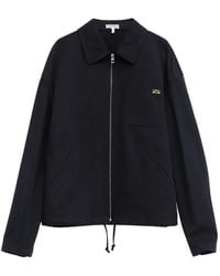Loewe - Logo-Embroidered Zip-Up Jacket - Lyst