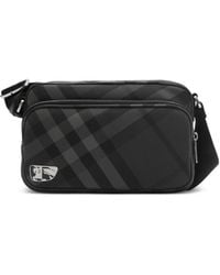 Burberry - Grid Messenger Bag - Lyst