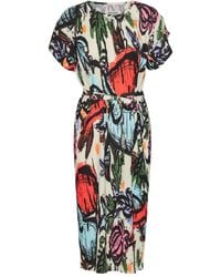 Henrik Vibskov - Pina Pleated Tie-Waist Midi Dress - Lyst