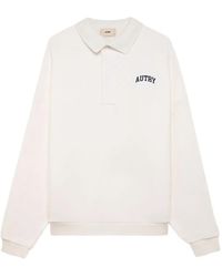 Autry - Long-Sleeve Logo-Detail Polo Shirt - Lyst