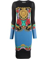 Versace - Vestido Regalia Baroque con diseño colour block - Lyst