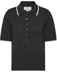 Thom Browne - Browne 65 Intarsia Cashmere Polo Top - Lyst