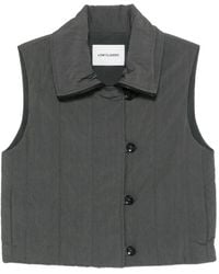 Low Classic - Quilted button-fastening vest - Lyst