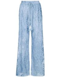 ERMANNO FIRENZE - Patterned-Jacquard Trousers - Lyst