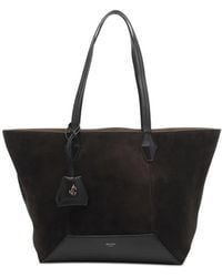 Jimmy Choo - Diamond Leather-Trimmed Tote Bag - Lyst