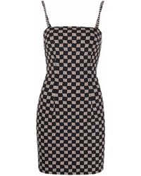 MISBHV - Monogram-Print Fitted Dress - Lyst