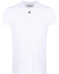 Vivienne Westwood - T-shirt con ricamo Orb - Lyst