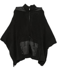 Twinset - Poncho Con Capucha Y Cordones - Lyst