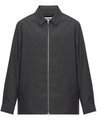 Jil Sander - Chaqueta Con Cremallera De Lana - Lyst