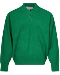 Ssstein - Knitted Long-Sleeve Polo Shirt - Lyst