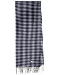 Jil Sander - Check Fringed Scarf - Lyst