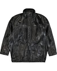 Doublet - Panelled Leather Jacket - Lyst