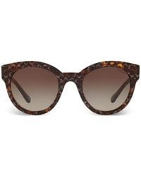 COACH - Lunettes De Soleil À Effet Écaille De Tortue Et Fini Pailleté - Lyst