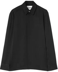 Jil Sander - Camicia Con Chiusura Nascosta - Lyst
