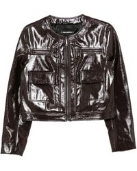 KARL LAGERFELD - Veste De Moto À Logo Embossé - Lyst