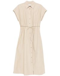 Brandon Maxwell - Blake Eyelet Waist Shirt Dress - Lyst