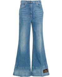 Gucci - High Waist Flared Jeans - Lyst