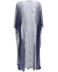 Giorgio Armani - Crystal-Embellished Poncho - Lyst