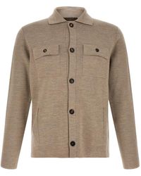 Zanone - Saharan Flap-Pocket Cardigan - Lyst
