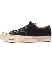 Visvim - Distressed-Effect Lace-Up Sneakers - Lyst
