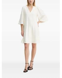 Bruuns Bazaar - Abito Corto Con Scollo A V - Lyst