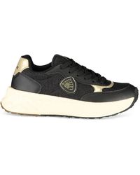 Blauer - Logo-Patch Sneakers - Lyst