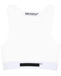 MEDEA - Logo-Detail Crop Top - Lyst
