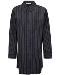Samsøe & Samsøe - Striped Asymmetric Shirt Dress - Lyst