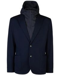 Sease - Blazer Con Capucha Y Efecto A Capas - Lyst