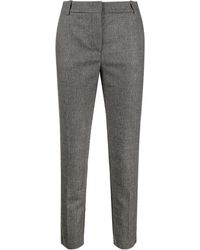 Pinko - Bello Checkered Slim-fit Trousers - Lyst