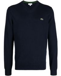 Lacoste - Sweat En Coton À Patch Logo - Lyst