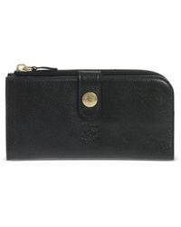 Il Bisonte - Hammered Leather Engraved-Logo Wallet - Lyst