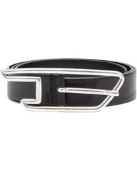 DIESEL - B-D Line 30 Logo-Buckle Leather Belt - Lyst