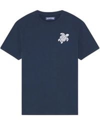Vilebrequin - Crew-Neck Turtle-Embroidery T-Shirt - Lyst
