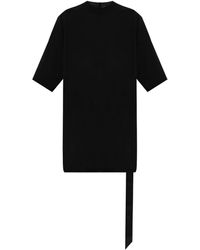 Rick Owens - Short-Sleeve Draped-Hemline Top - Lyst