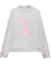 MSGM - Sweat À Imprimé Graphique - Lyst
