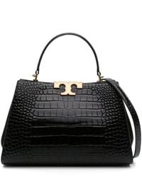 Tory Burch - Eleanor Leaher Tote Bag - Lyst