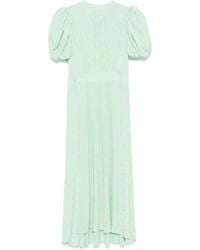 ROTATE BIRGER CHRISTENSEN - Abito Midi A Fiori Jacquard - Lyst