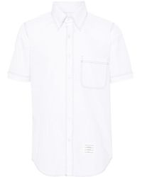 Thom Browne - Decorative-Stitch Cotton Shirt - Lyst