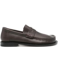 Loewe - Campo Leather Loafers - Lyst