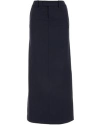 スカート ARMARIUM Pastel yellow wool Lula skirt (ARMTMSK01W017 019) ARMARIUM 'Lula' Wool Pencil Skirt in Yellow | Lyst