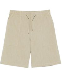 Drole de Monsieur - Drawstring Patch-Pocket Shorts - Lyst