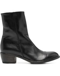 shotof - 45Mm Zip-Fastening Leather Boots - Lyst