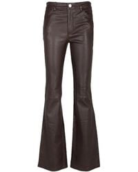 SPRWMN - Flared Leather Trousers - Lyst